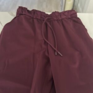 Comfy wine colored track pants/ joggers